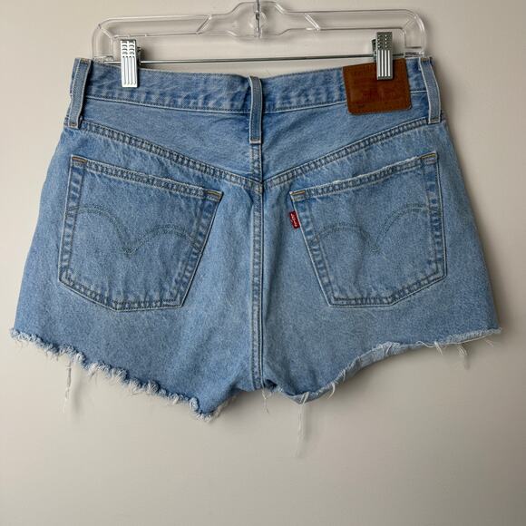 Levi's Premium 100% Cotton 501 Women's Jean High Rise Shorts Size 30 - Picture 5 of 11